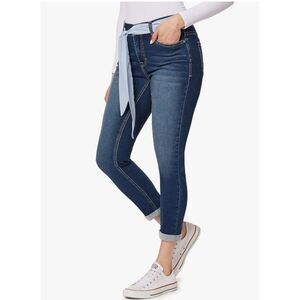 Angels Forever Young Convertible High Rise Skinny Jeans Nevis Blue 6 28